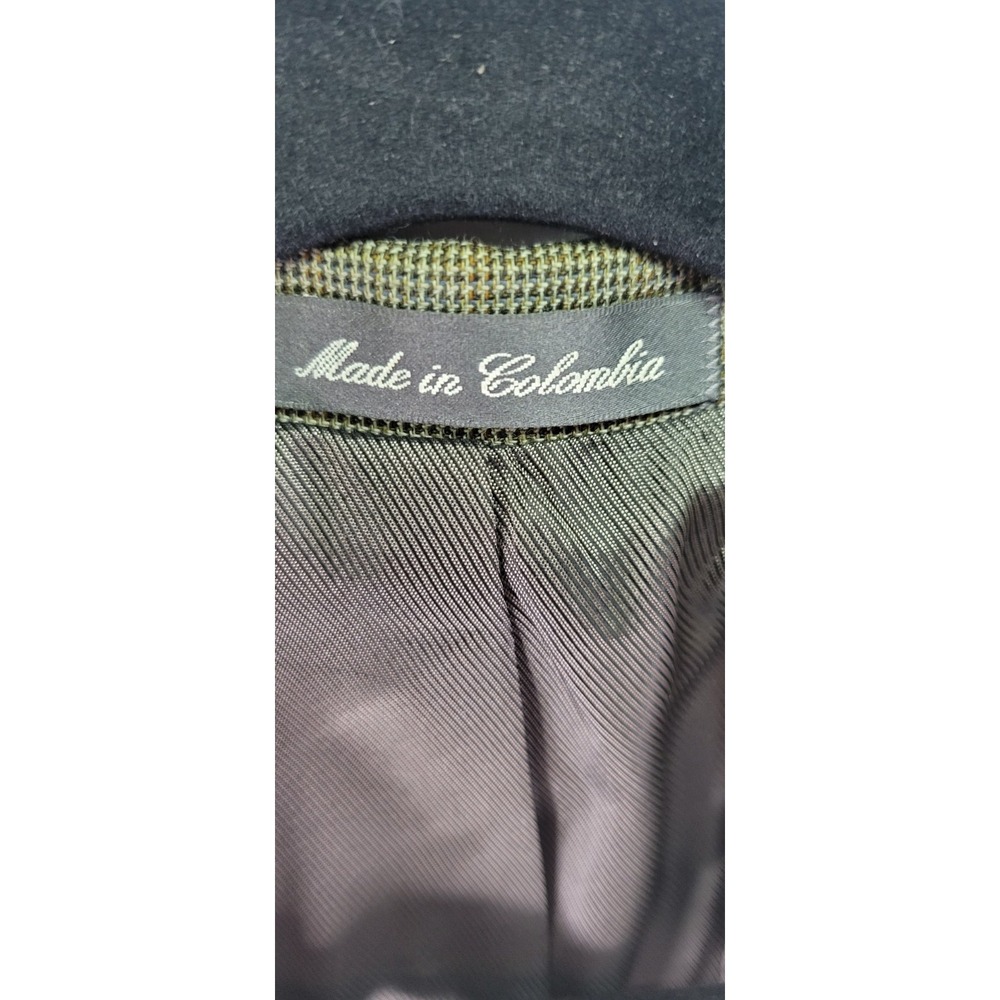 Oscar De La Renta Lt Green Men 100% Wool Plaid Suit Jacket 42L - Picture 4 of 11